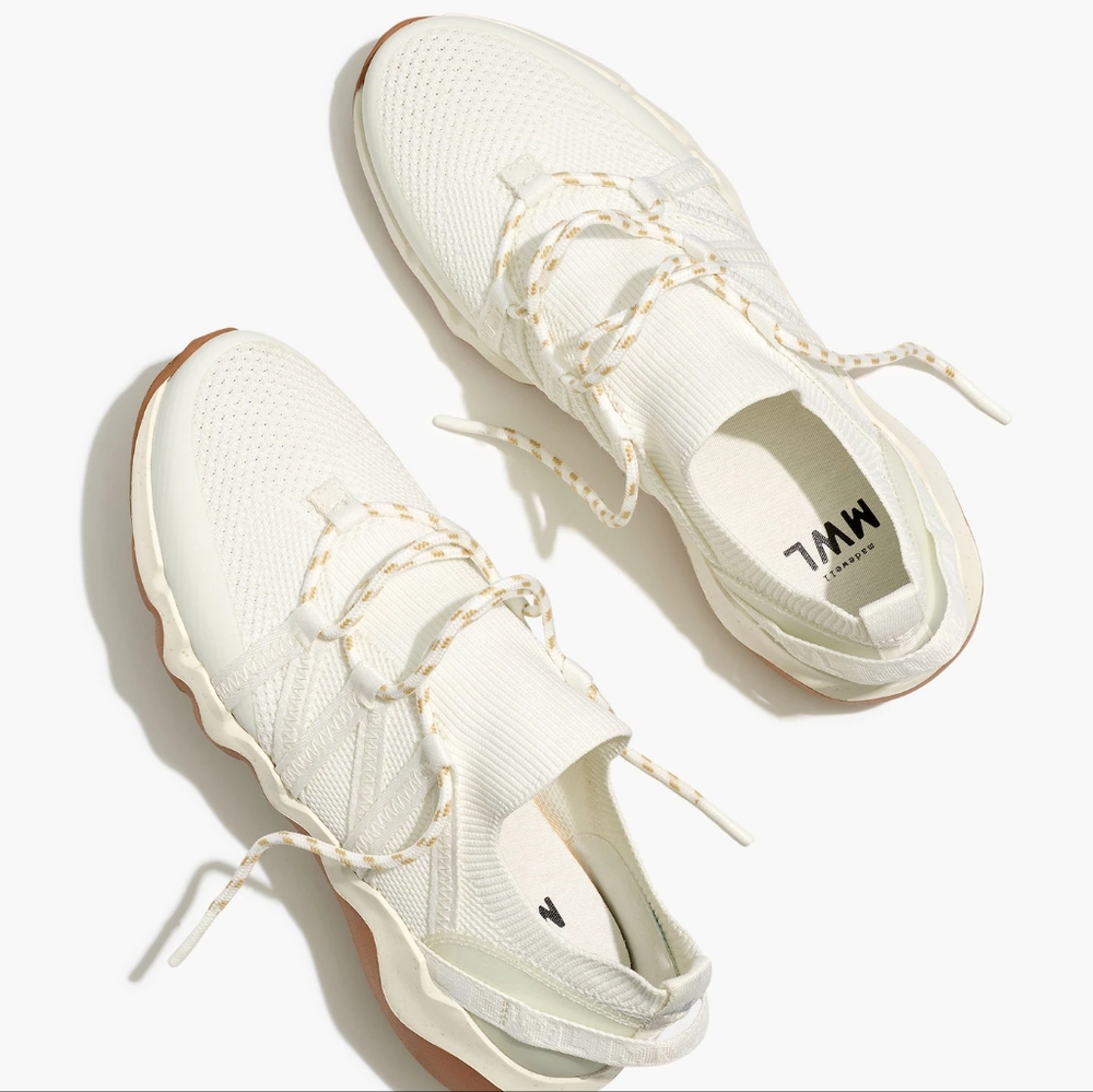 Madewell Field Knit Sneakers -eyelet white